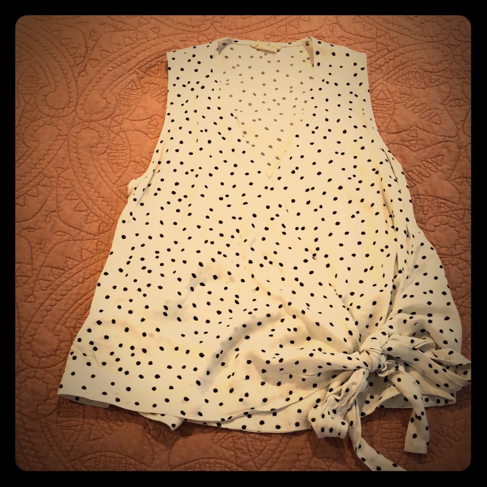 Polka dot blouse